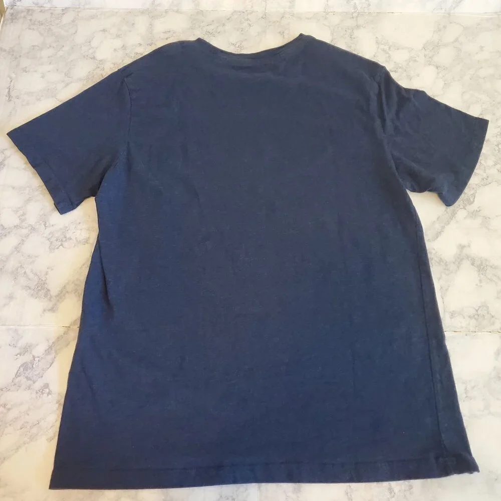 Levi's‎ Tshirt Mens Large L New York Graphic Tee Navy Blue Soft Brushed cotton